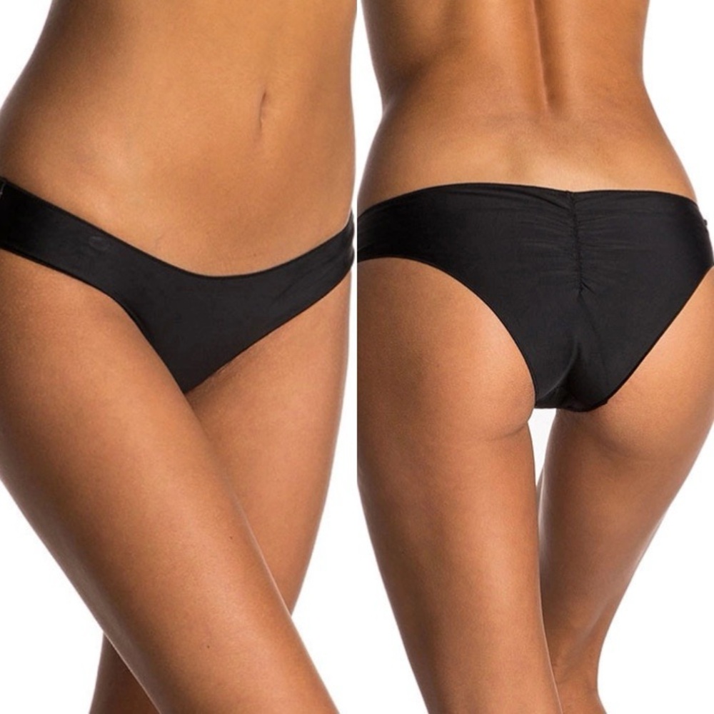 Rip Curl Classic Surf Cheeky Hipster Low Rise Bikini Bottoms - Black